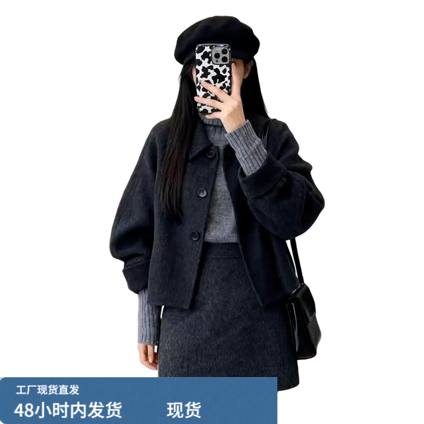 巨好看西装毛呢连衣裙子女装秋冬季2025新款韩系穿搭一整套装短裙,淘宝优惠券,粉丝福利购,淘宝优惠卷