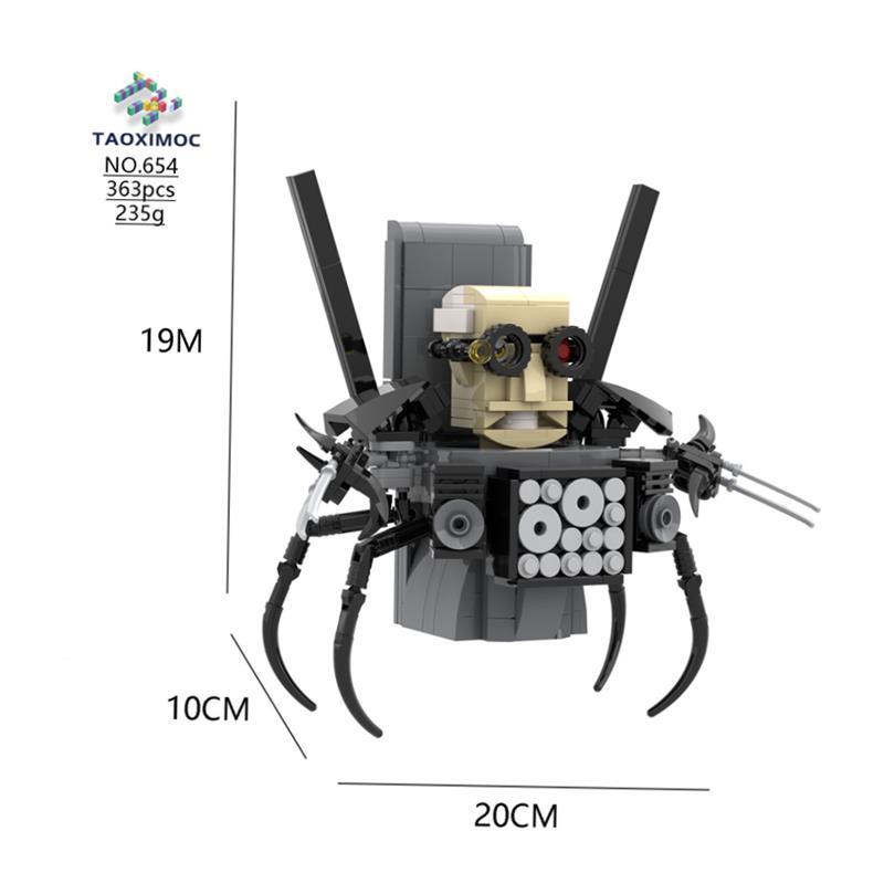 Skibidi Toilet Cameraman Building blocks MOC Titan Audio man-图3