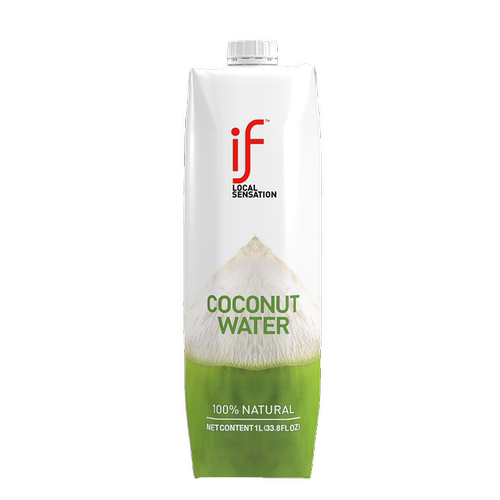 泰国进口if100%椰子水1L*2瓶NFC孕妇0脂0添加含电解质椰青水饮料 - 图3