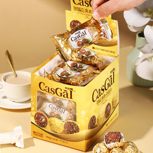 卡仕伽金莎球四层夹心巧克力礼盒402g