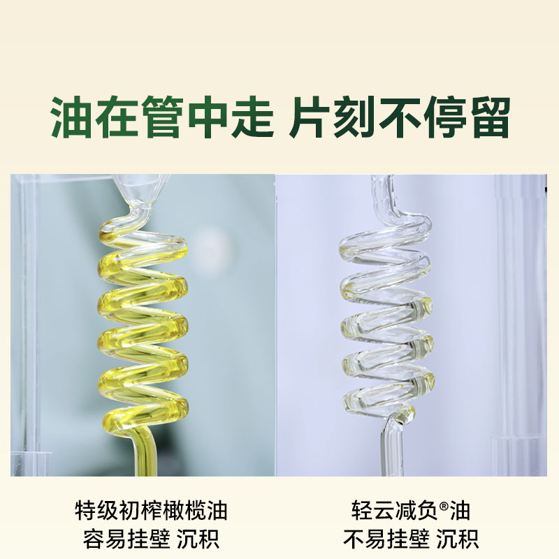 轻云减负油60%甘油二酯家用菜籽食用油中餐健康热炒芥花500ml*4瓶