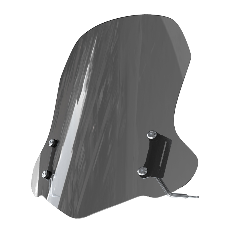 适用电动车小牛FX前挡风玻璃改装透明加高风挡护胸挡风挡雨板配件 - 图3