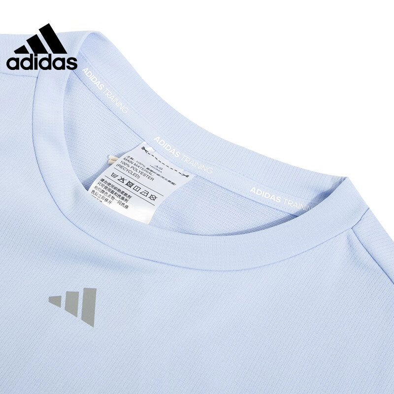 adidas 阿迪达斯夏季女子运动休闲短袖T恤II3245 - 图1