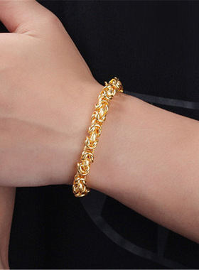 钻石之乡河南商丘厂家直销越南仿金磨砂龙头手链男复古霸气a2823