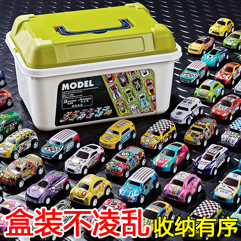 精致合金小汽车儿童玩具车回力小车惯性玩具车模型男孩迷你玩具车