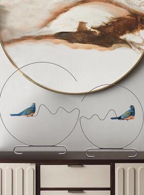 新中式陶瓷软装摆件样板间博古架玄关客厅茶室办公室酒店高端摆设