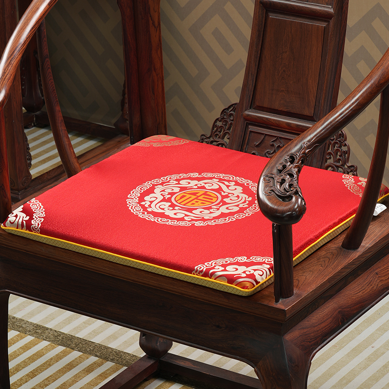 红木沙发坐垫中式餐椅垫太师椅凳子圈椅座垫实木椅子海绵垫茶椅垫