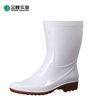 Gold Oak Four Seasons Water Shoes Woman Medium Short Drum Fashion Outdoor Water Shoes Non-slip Waterproof Rain Boots Gel Food Kitchen Work