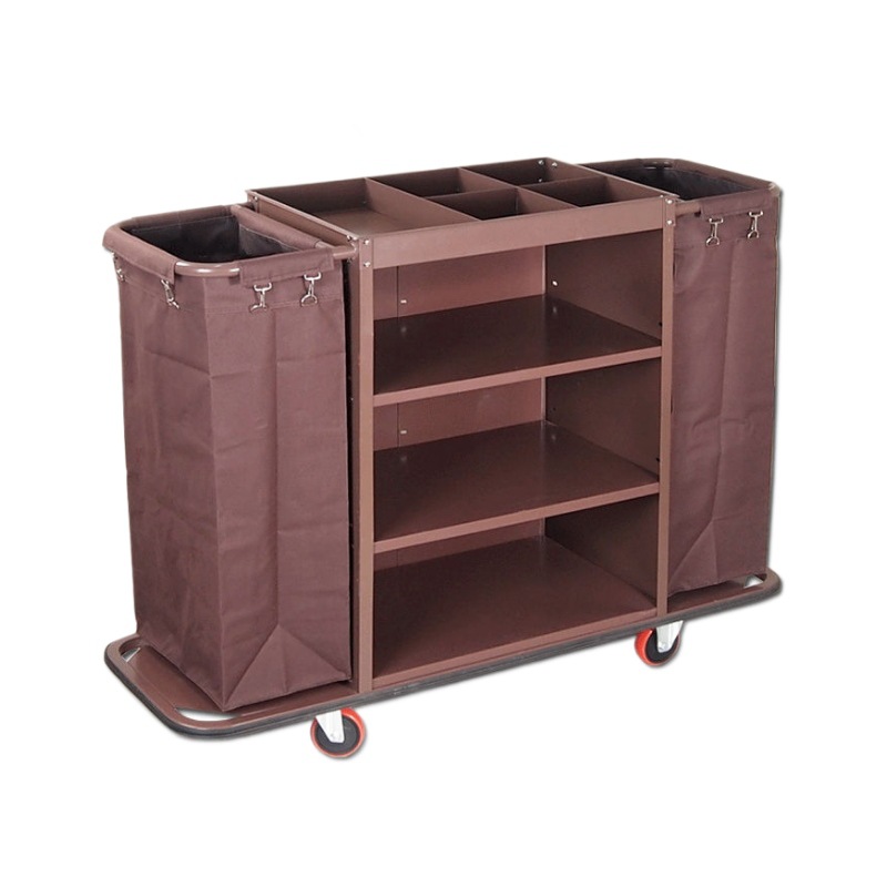 小推车酒店客房手推布草车保洁工作车清洁车布袋客房口卫生服务车 - 图3