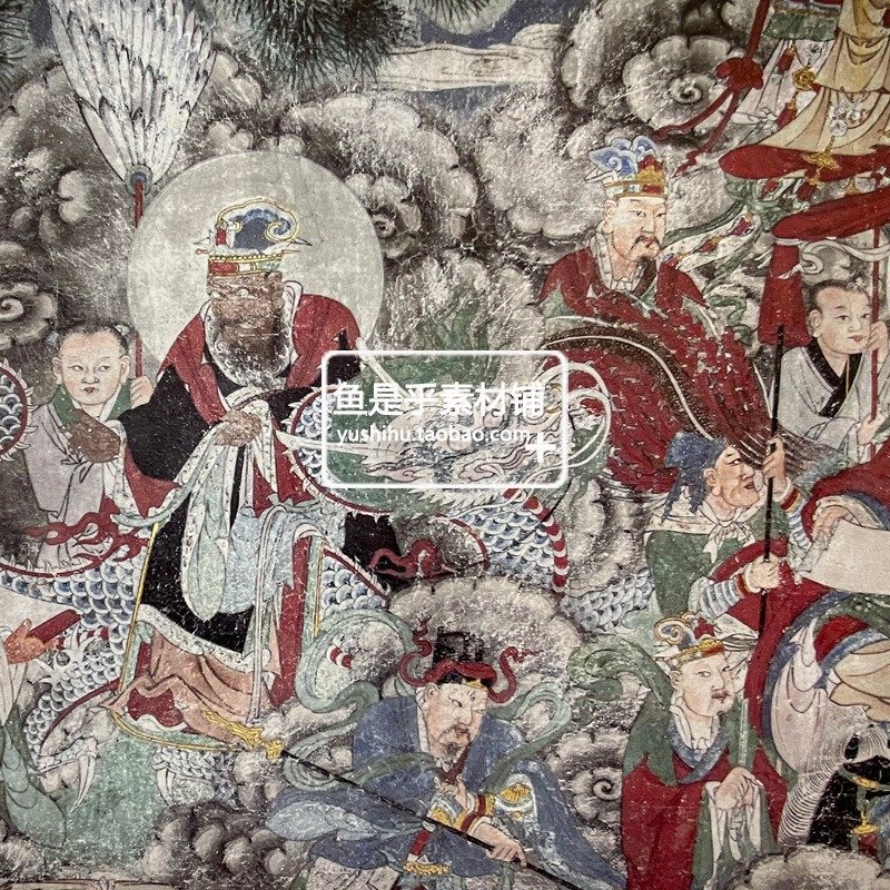 清代府谷县麻镇大庙壁画古代壁画艺术珍品人物参考电子版图片素材,淘宝优惠券,粉丝福利购,淘宝优惠卷