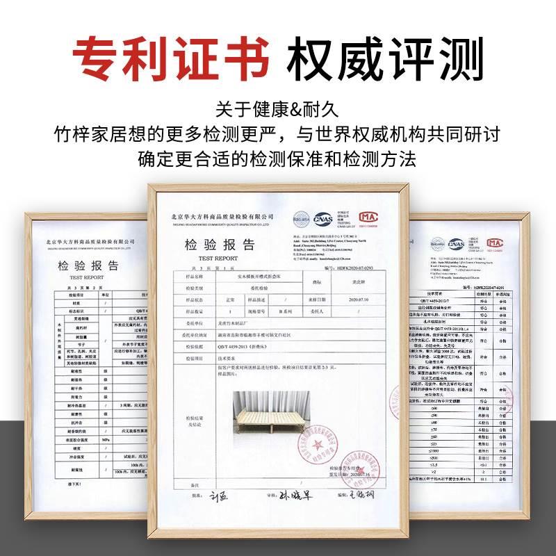 折叠床单人午休床家用简易实木床1.2米1.5米办公室经济型双人小床-图3