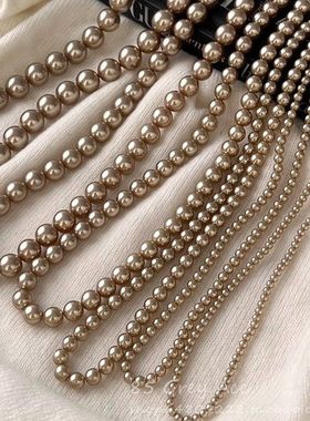 高级感复古风链珍珠项链轻奢小众