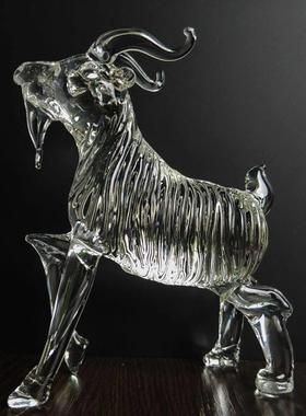 包邮大号水晶12生肖鼠牛虎兔龙蛇马羊猴鸡狗全家福客厅工艺品摆件