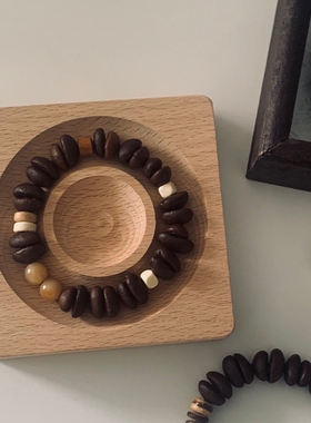 咖啡豆手链diy云南模型饰品装饰挂件摆件百香籽手串精品纯熟日晒