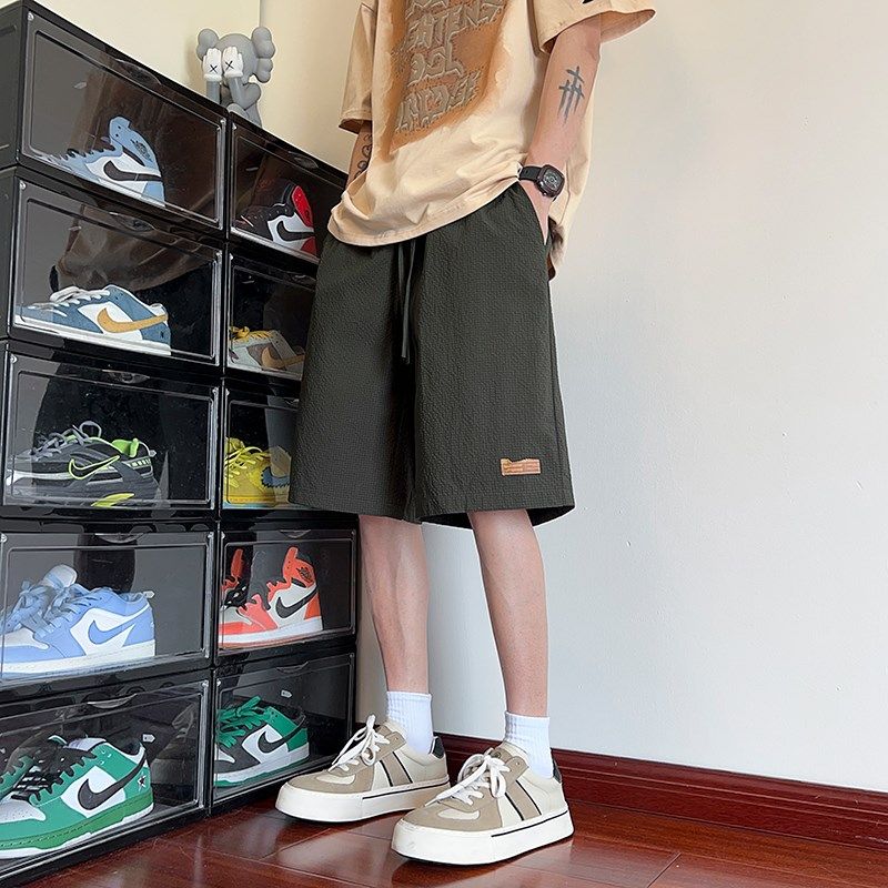 300斤大码男装泡泡纱速干短裤男夏季薄款潮流宽松休闲五分沙滩裤2,淘宝优惠券,粉丝福利购,淘宝优惠卷