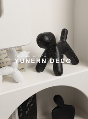 简约现代创意家居儿童房创意艺术卡通气球狗摆件样板间桌面装饰品