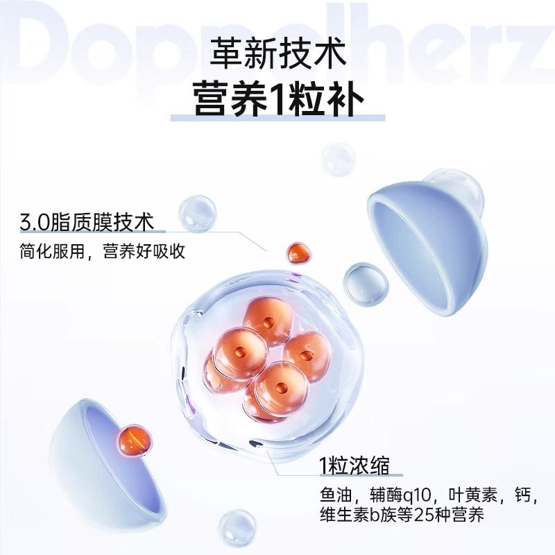 德国双心all in one女性复合维生素维生素b族女性新陈代谢营养包,淘宝优惠券,粉丝福利购,淘宝优惠卷