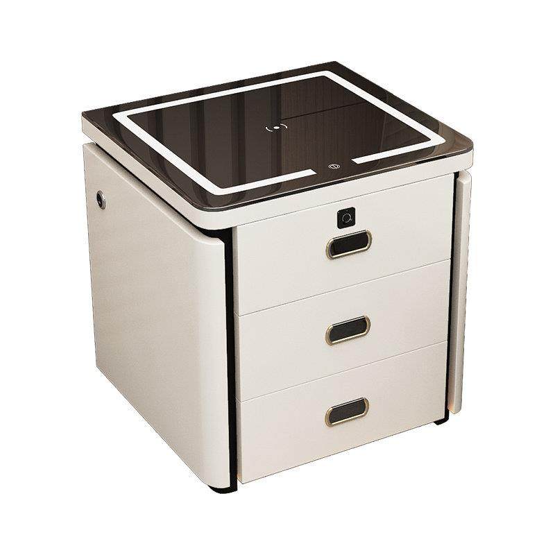 卧室智能床头柜保险柜一体简约现代多功能带保险箱实木床边柜带灯,淘宝优惠券,粉丝福利购,淘宝优惠卷