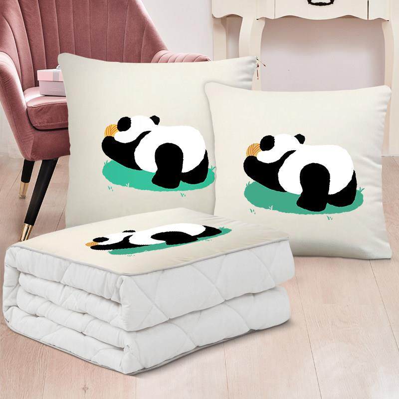 抱枕被子两用夏季空调被客厅沙发午睡毯子办公室汽车夏凉被二合一,淘宝优惠券,粉丝福利购,淘宝优惠卷