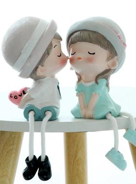 创意房间卧室客厅室内摆设现代简约家居装饰品情侣网红小摆件