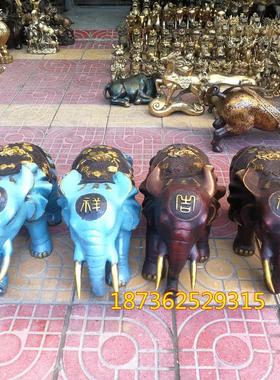 纯铜大象吉祥如意招财吸水象家居门厅客厅酒店装饰风水铜器摆件