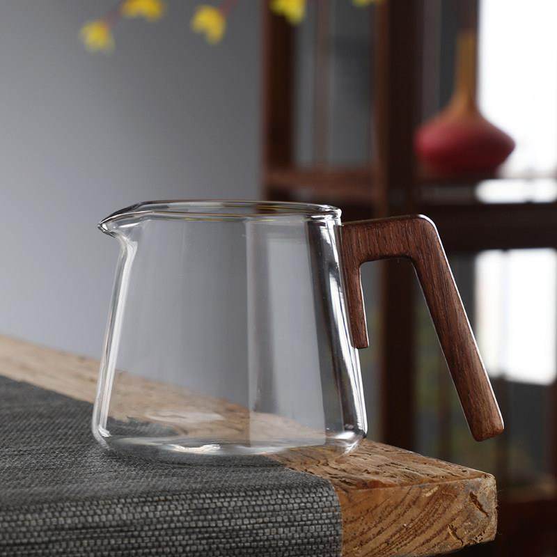 玻璃公道杯木把公杯分茶器功夫茶具茶道茶艺茶海大号茶盅防烫茶具,淘宝优惠券,粉丝福利购,淘宝优惠卷