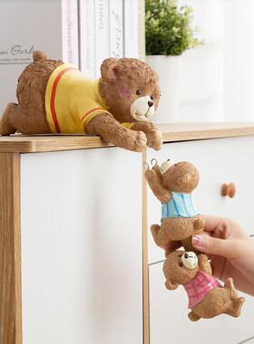 卡通儿童房桌面熊摆件创意客厅玄关书柜家居装饰摆设乔迁新居礼品