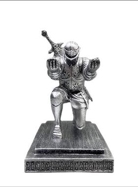 极速执行官笔座骑士o创意笔架笔筒盔甲摆件托士兵英雄桌面铜像手