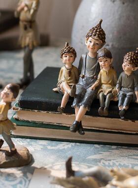 掬涵森林精灵手绘树脂摆饰系列礼物装饰卡通可爱梦幻少女乡村