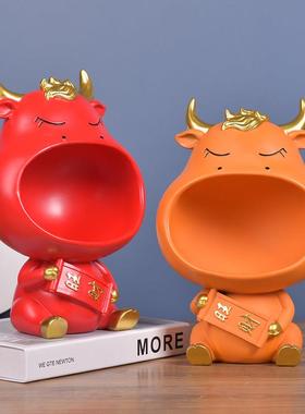 进门玄关钥匙收纳摆件轻奢客厅家居电视柜网红装饰品乔迁新居礼品