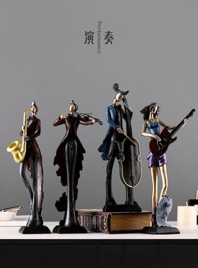 小提琴复古乐器摆件欧式创意家居饰品红酒架书架酒柜客厅桌面摆设