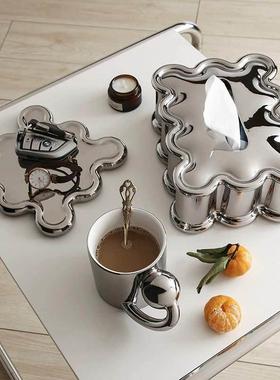 镀银软装饰饰品斯堪的纳维亚风格无障碍豪华入口餐桌电视柜台顶部