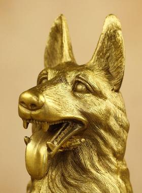 久鉴 铜狗摆件 十二生肖狗摆设家居办公桌面金属工艺品饰品