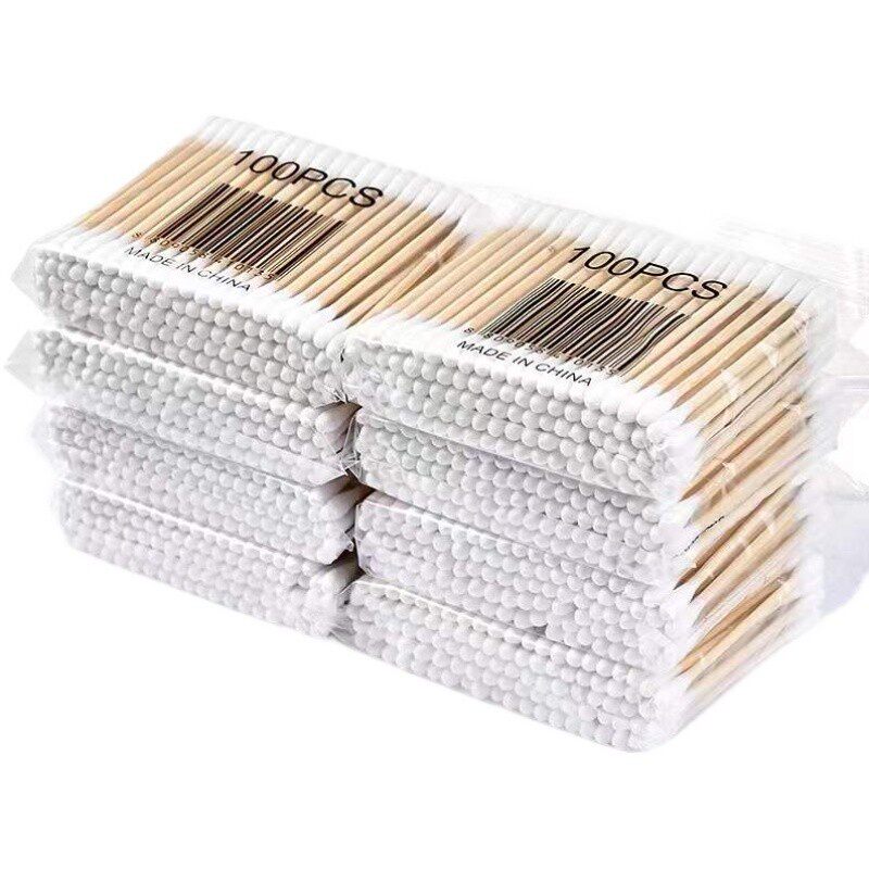 棉签掏耳化妆用木棒棉花棒挖耳朵双头棉签棒一次性清洁棉棒家装