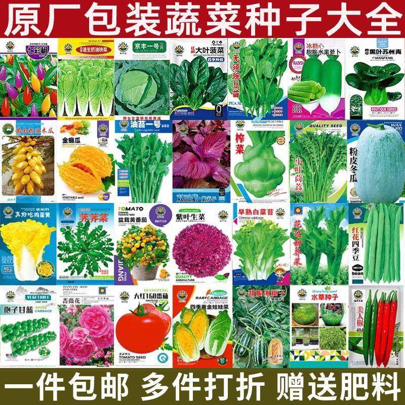 蔬菜种子四季播盆栽阳台庭院菜辣椒番茄黄瓜豆角香甜瓜籽肥料大全,淘宝优惠券,粉丝福利购,淘宝优惠卷