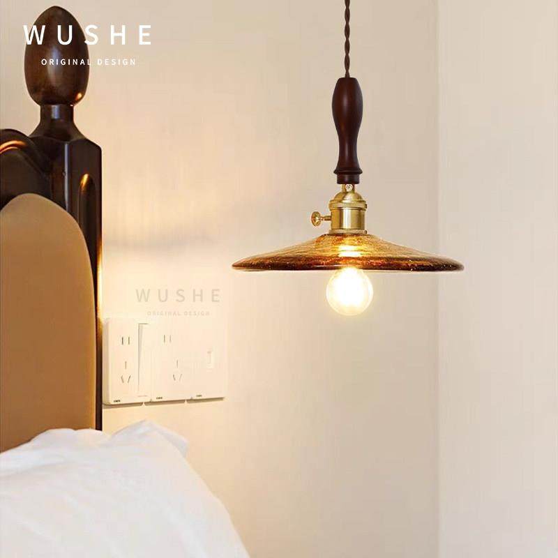 三头长盘飞碟法式中古餐厅吊灯侘寂风复古原木吧台茶室设计师新款,淘宝优惠券,粉丝福利购,淘宝优惠卷