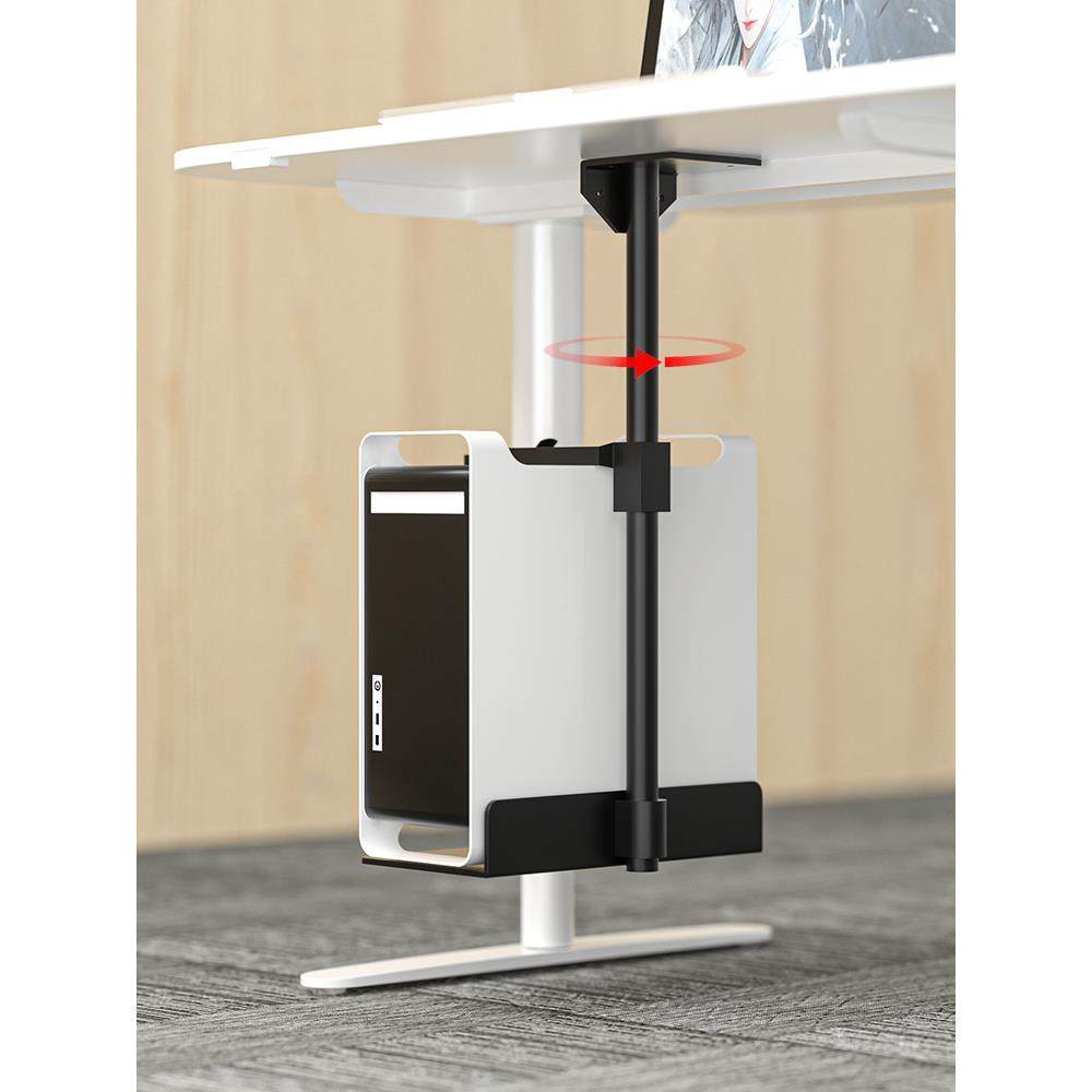 Table bottom hanging host bracket computer suspended rack office desktop host box hanging rack tray metal bracket