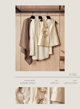 MOON慕空间样板房衣帽间卧室衣柜衣服摆件新中式连衣裙外套装饰品