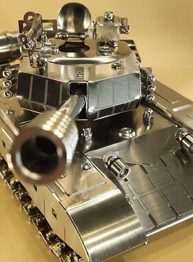 不锈钢A99式主战坦克大炮战车模型合金坦克摆件精钢大坦克工艺品