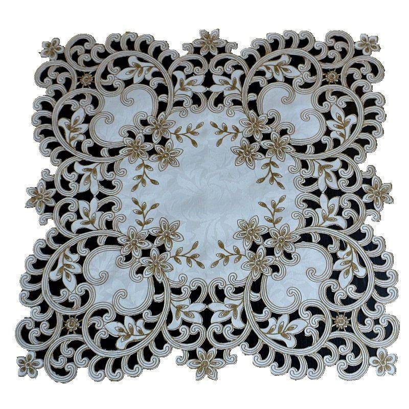 餐桌布刺绣镂空布艺欧式茶几巾多用盖巾微波炉床头柜盖布方几桌布,淘宝优惠券,粉丝福利购,淘宝优惠卷