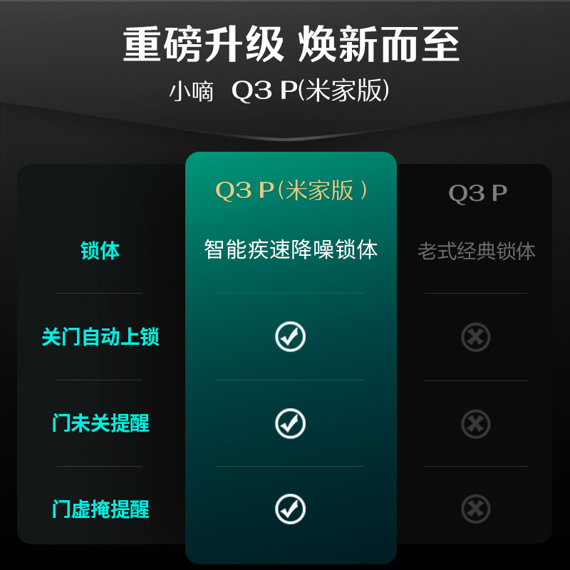 德施曼密码指纹锁家用防盗全自动电子智能锁小嘀Q3P