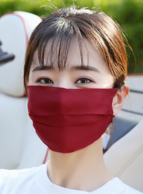 真丝防西口罩女夏100%桑蚕丝