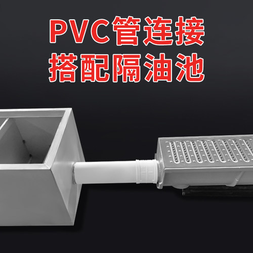 水沟配件304不锈钢下水接口 堵头 成品排水沟u型槽地沟水槽不锈钢 - 图1