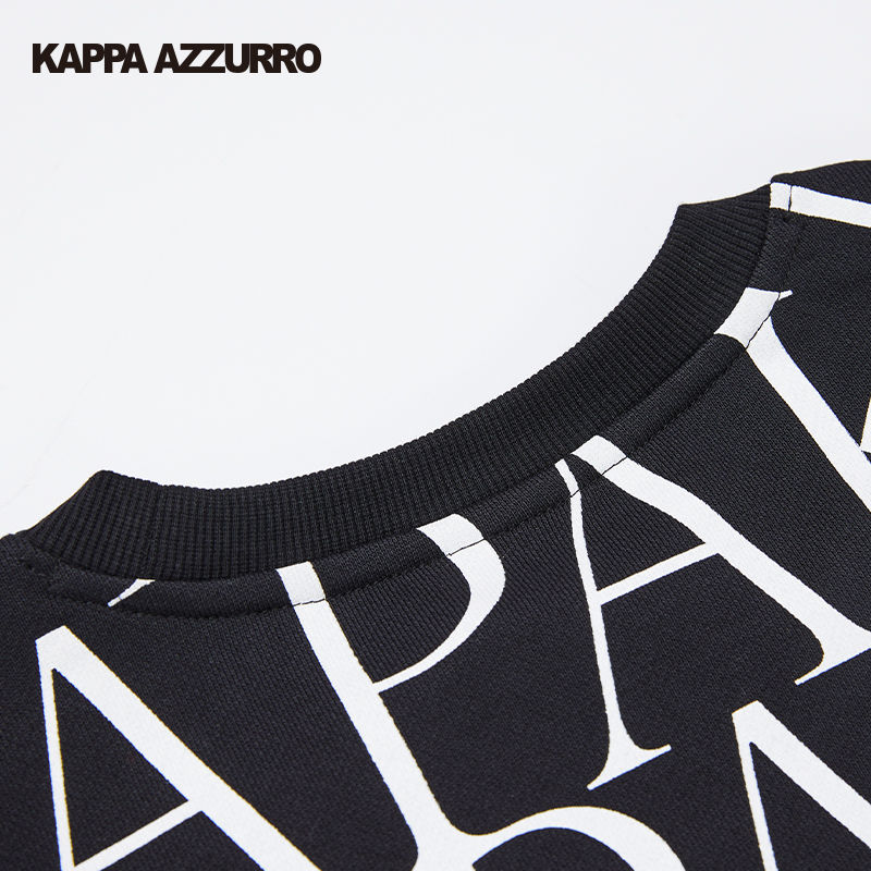 Kappa卡帕男装女装秋季新款Azzurro系列休闲圆领套头卫衣KAA0KT42