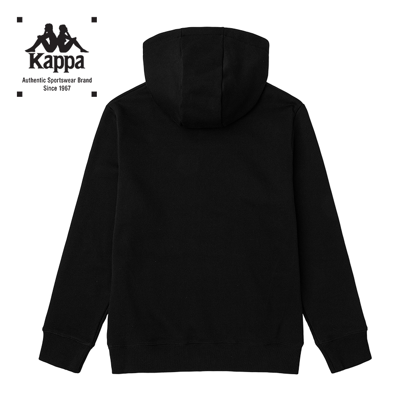 Kappa卡帕男装女装秋季新款连帽卫衣运动休闲套头衫K0BY2MT60G
