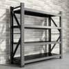 Black perforated board shelf warehouse storage storage rack home balcony storage room moisture-proof storage rack