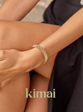 意式蕾丝老钱风镶钻开口手镯女