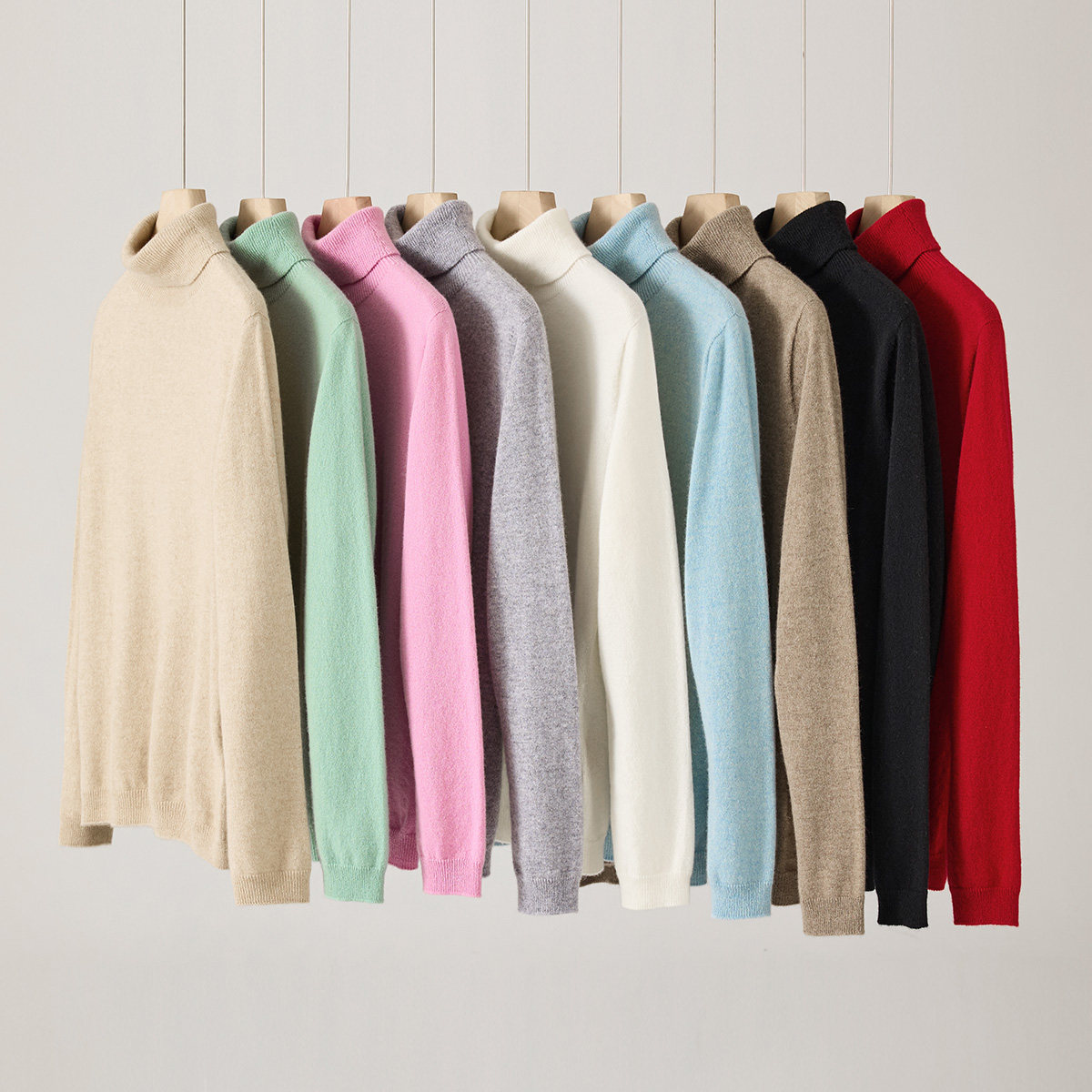 春竹厚款100%山羊绒25秋冬新款高领羊绒衫保暖洋气减龄女羊绒套衫,淘宝优惠券,粉丝福利购,淘宝优惠卷