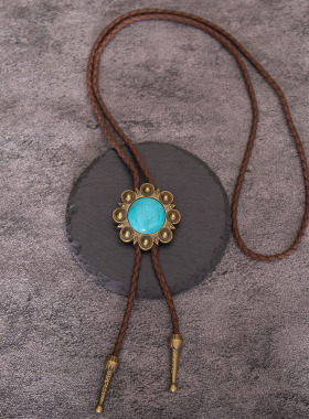 波洛领带美式复古独特西部风情