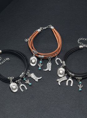 西部牛仔风手链手镯男女均可